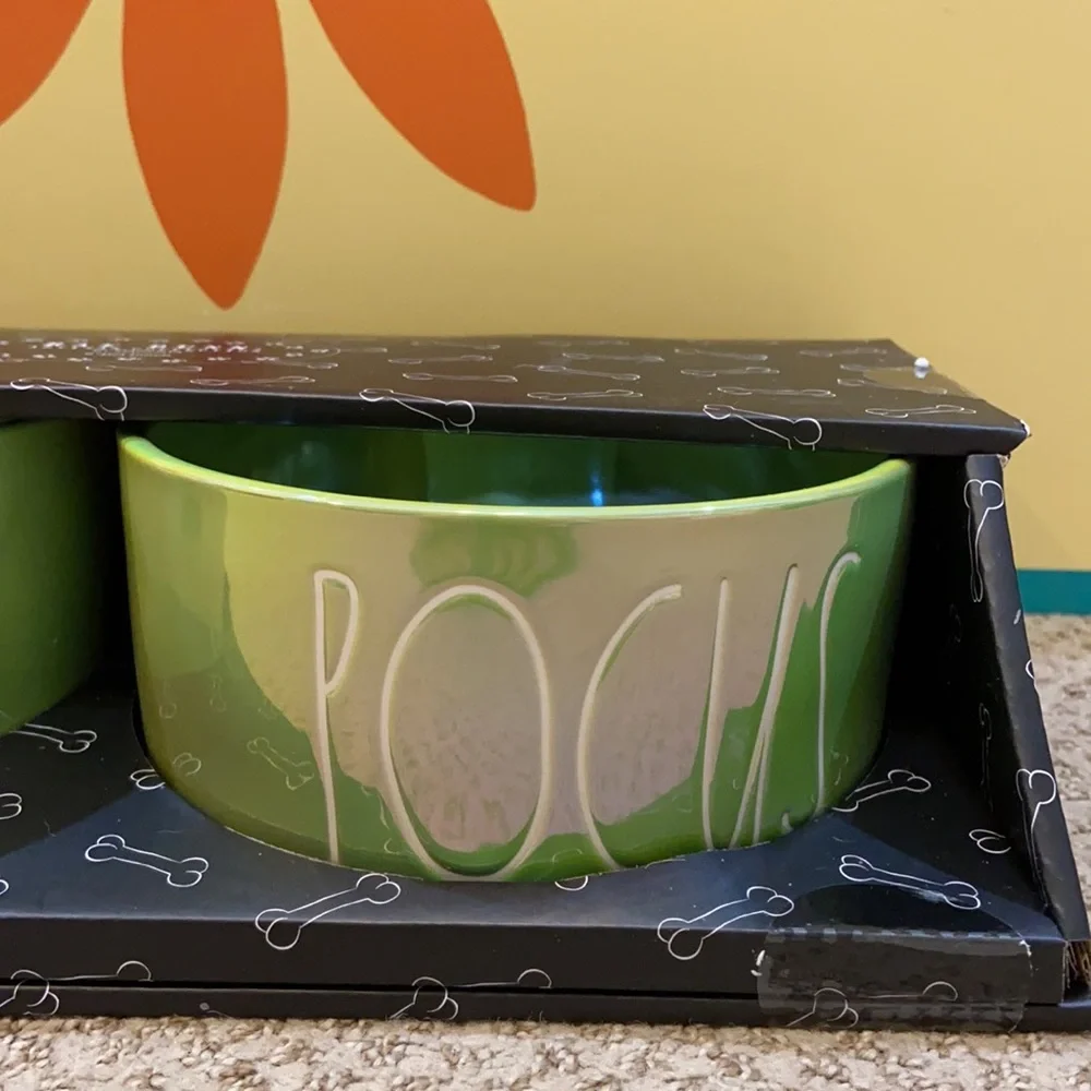 Rae Dunn HOCUS & POCUS Dog Bowls